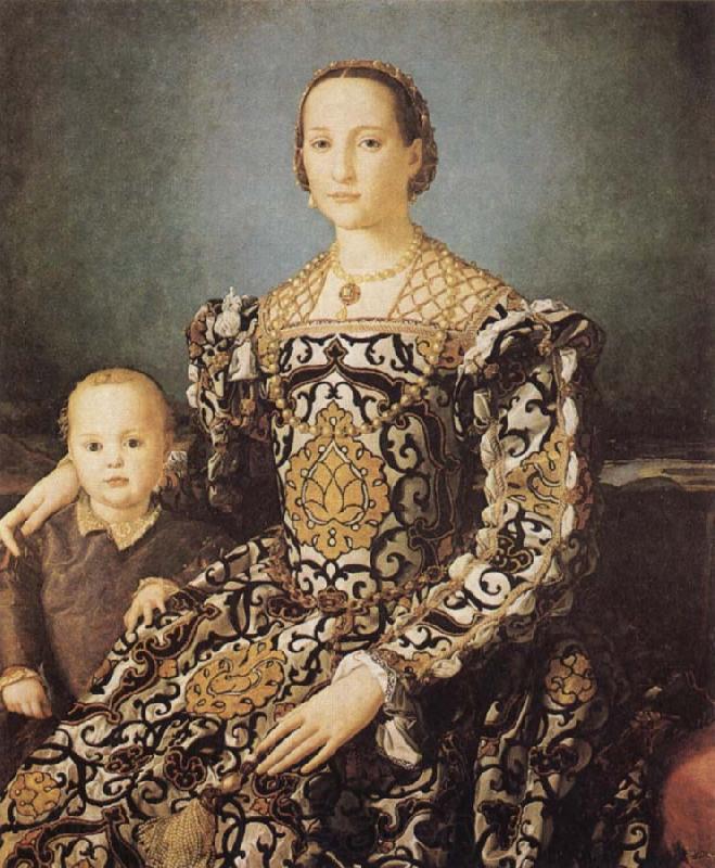 Agnolo Bronzino Eleonora of Toledo and her Son Giovanni Spain oil painting art